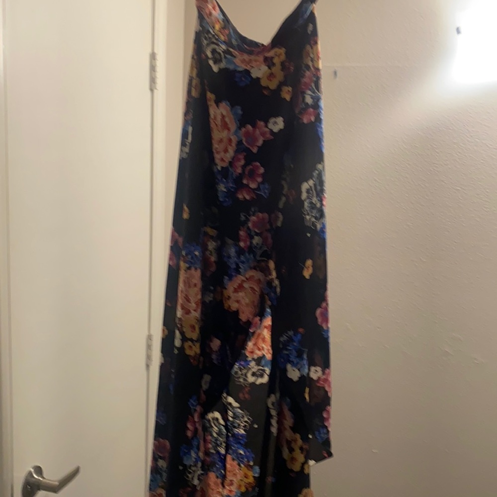 Black floral skirt with shorts beautiful material New in size small